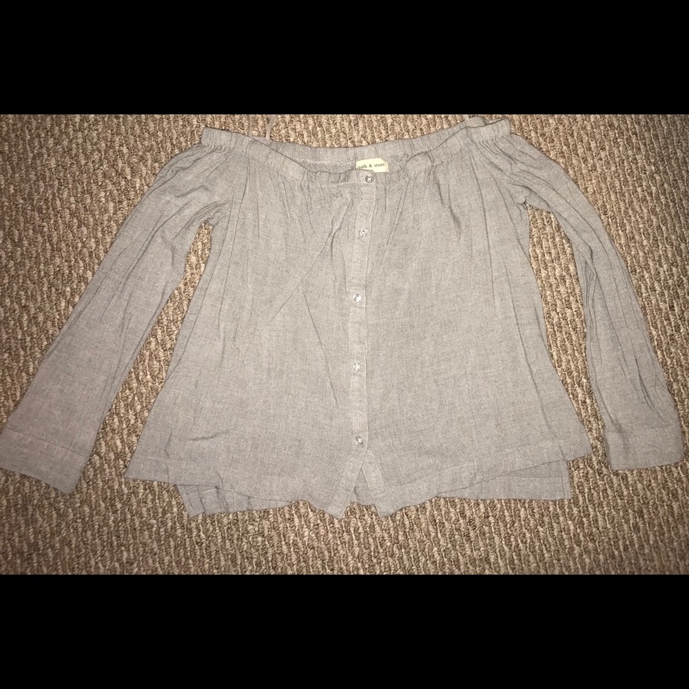 cloth&stone off the shoulder top